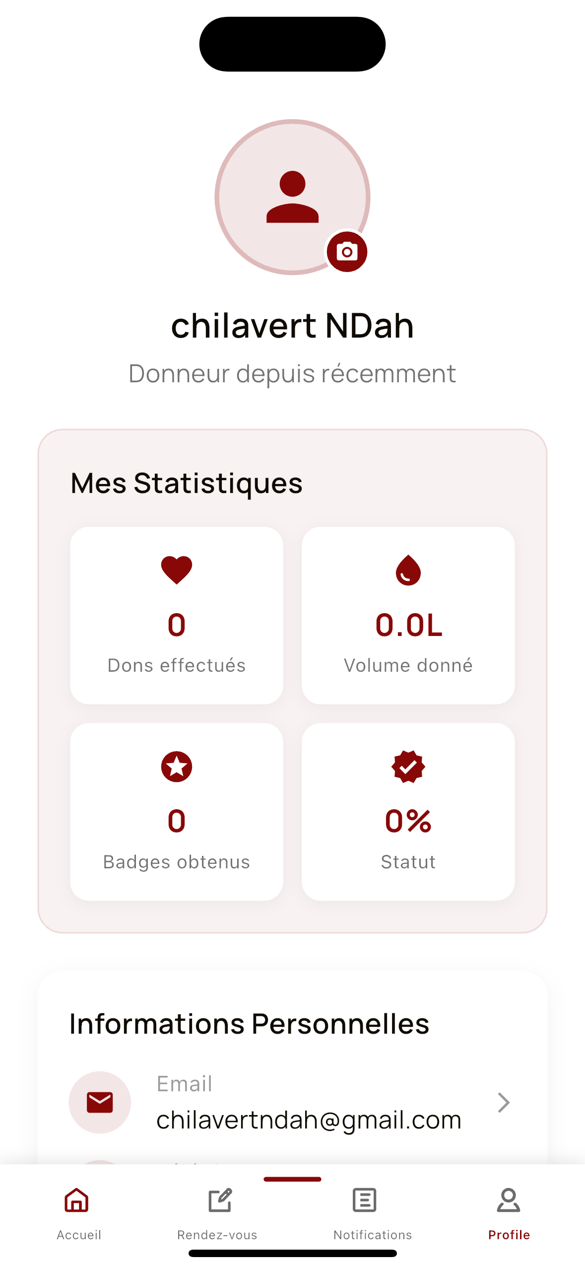 A&B Project EE app screen 14